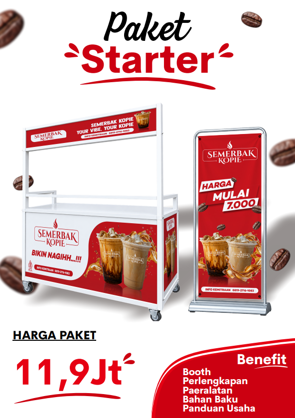 Brosur Paket Starter Semerbak Kopie, harga Rp 11,9 juta